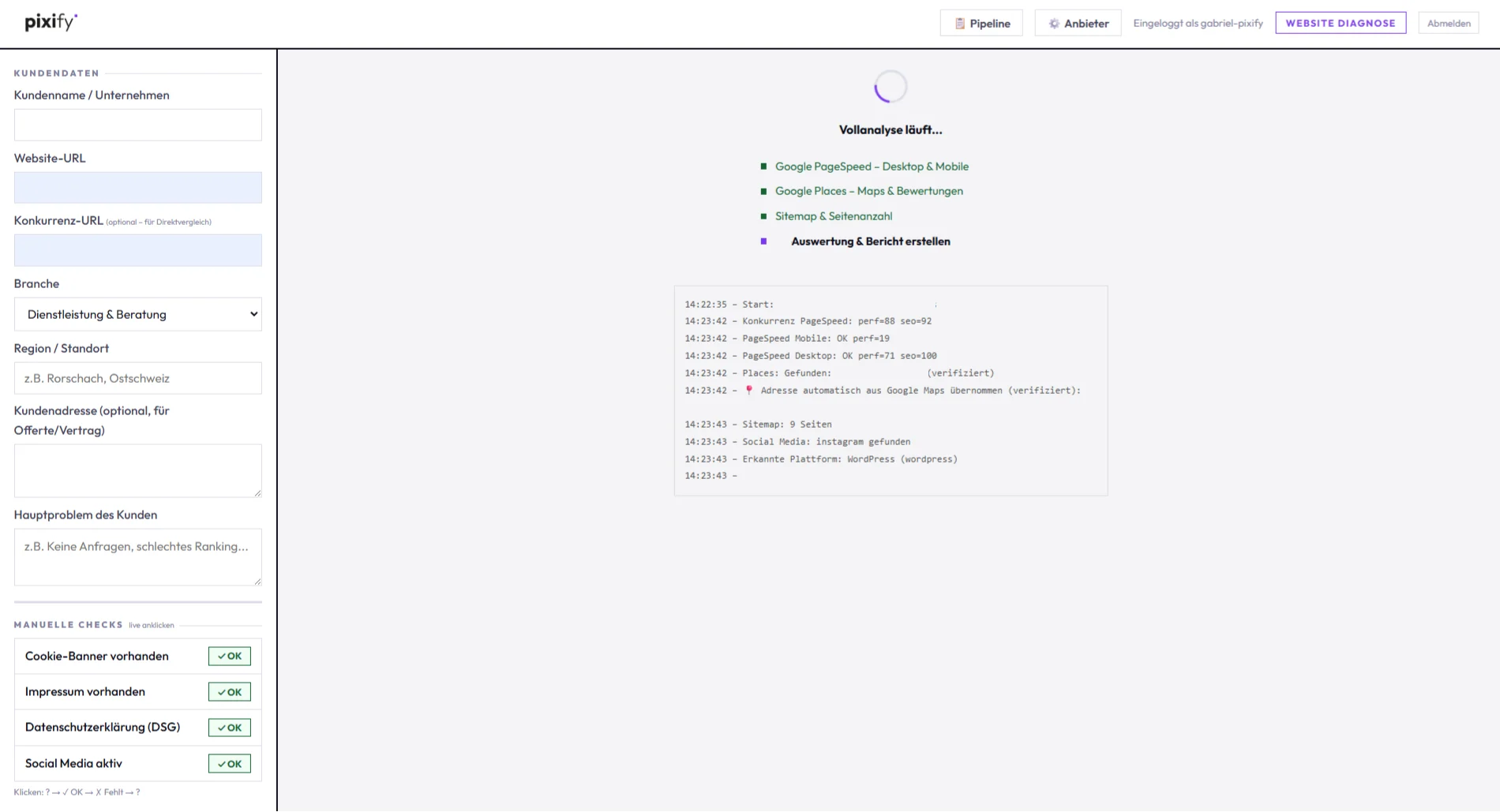 Wie wir KMU-Beratungen mit einem selbst entwickelten Website-Diagnose-Tool auf ein neues Level gehoben haben